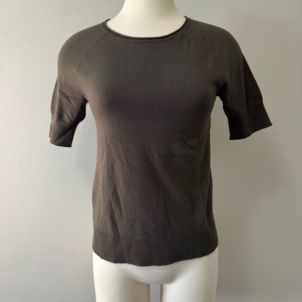 LOFT Olive Crew Neck Sweater